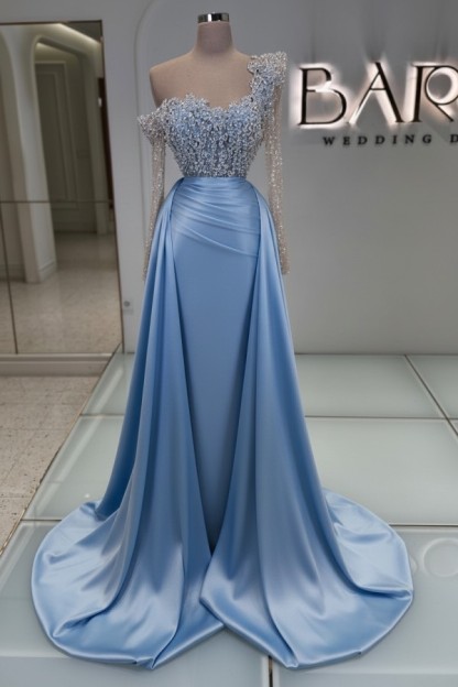 Luxus Abendkleider Lang Glitzer Ballkleider Abiballkleider Mit Ärmel