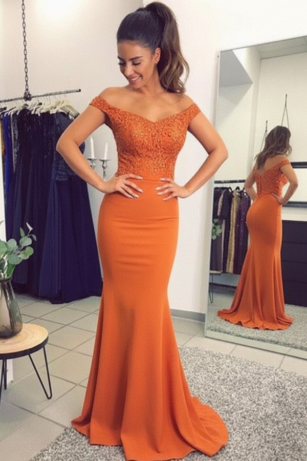Navy Blau Spitze Abendkleid Abiballkleider | Abendkleider Lang Günstig Meerjungfrau