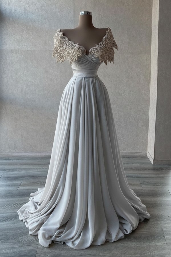 Chic Abendkleider Lang Glitzer | Abiballkleider Mit Spitze