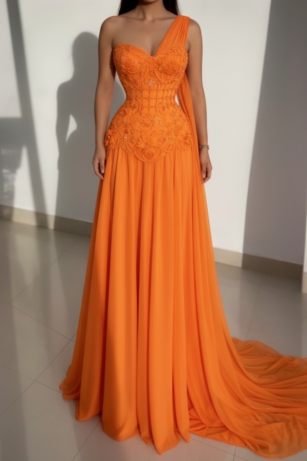 Schöne Abendkleider Lang Rosa Ballkleider mit Spitze