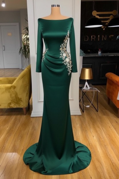 Elegante Abendkleider Lang Weiße Mit Ärmel Ballkleider Glitzer