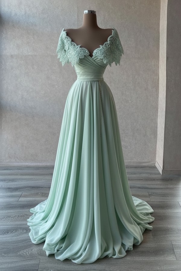 Chic Abendkleider Lang Glitzer | Abiballkleider Mit Spitze