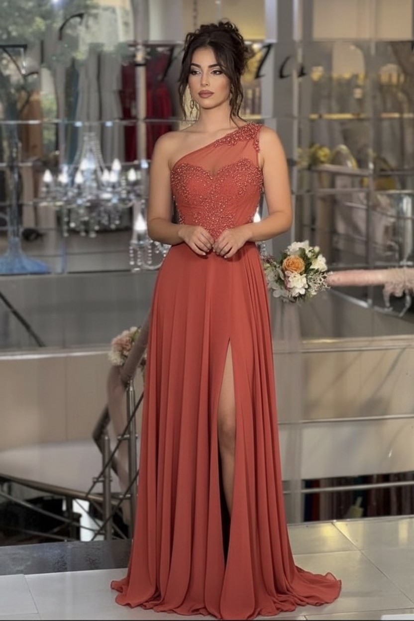 Himmel Blaue Abendkleider Lang Schlichte Ballkleider Günstig