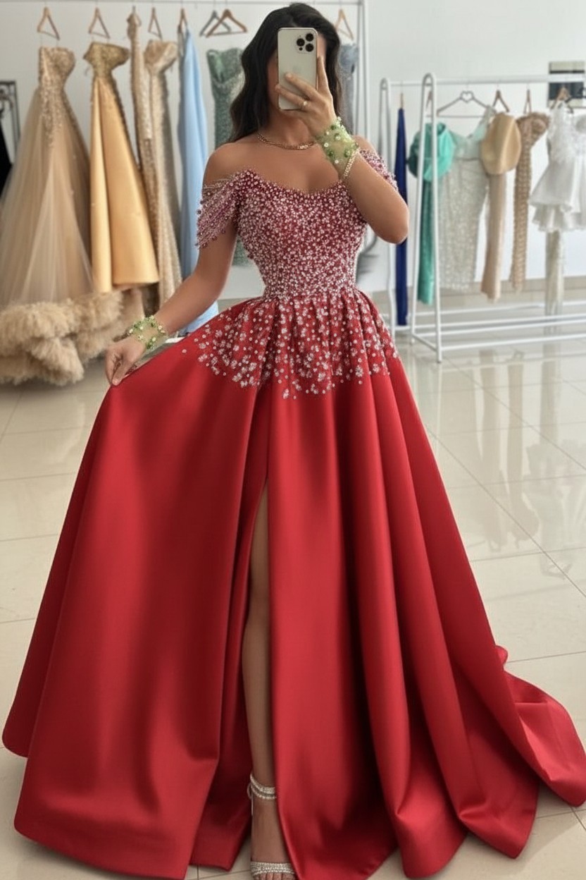 Grüne Abendkleider Lang Glitzer Ballkleider Abiballkleider Online