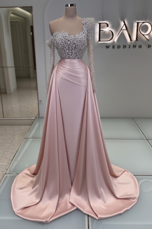 Luxus Abendkleider Lang Glitzer Ballkleider Abiballkleider Mit Ärmel