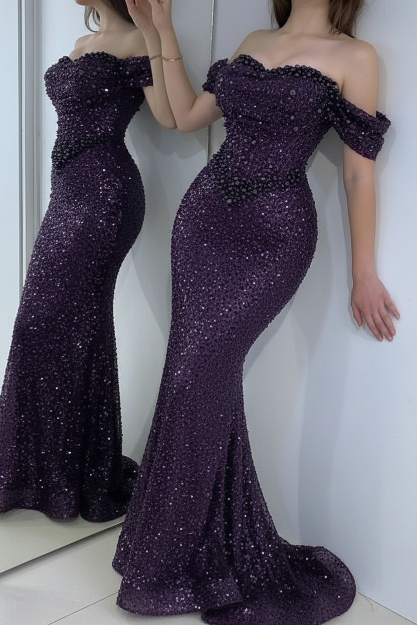 Elegante Abendkleider mit Glitzer | Abiballkeldier Schlict Online