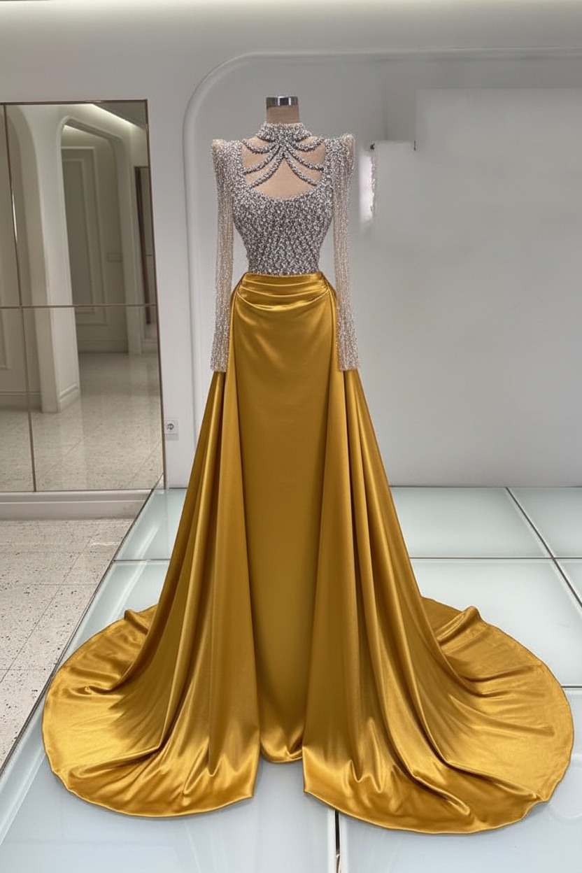 Schwarzes Abendkleid Lang Mit Ärmel Ballkleider Abiballkleider Online