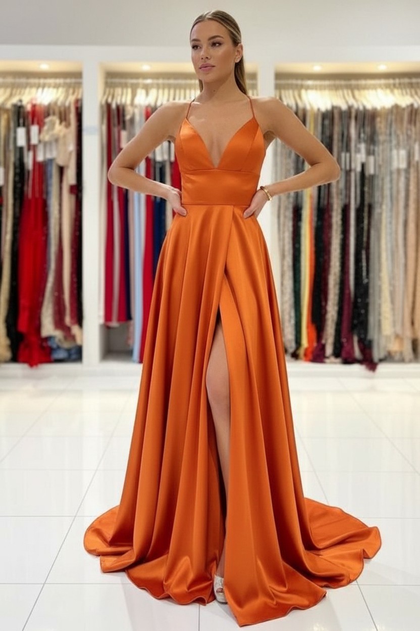 Schlichtes Abendkleid König Blau | Abiballkleider Lang Günstig