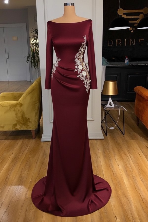 Elegante Abendkleider Lang Weiße Mit Ärmel Ballkleider Glitzer