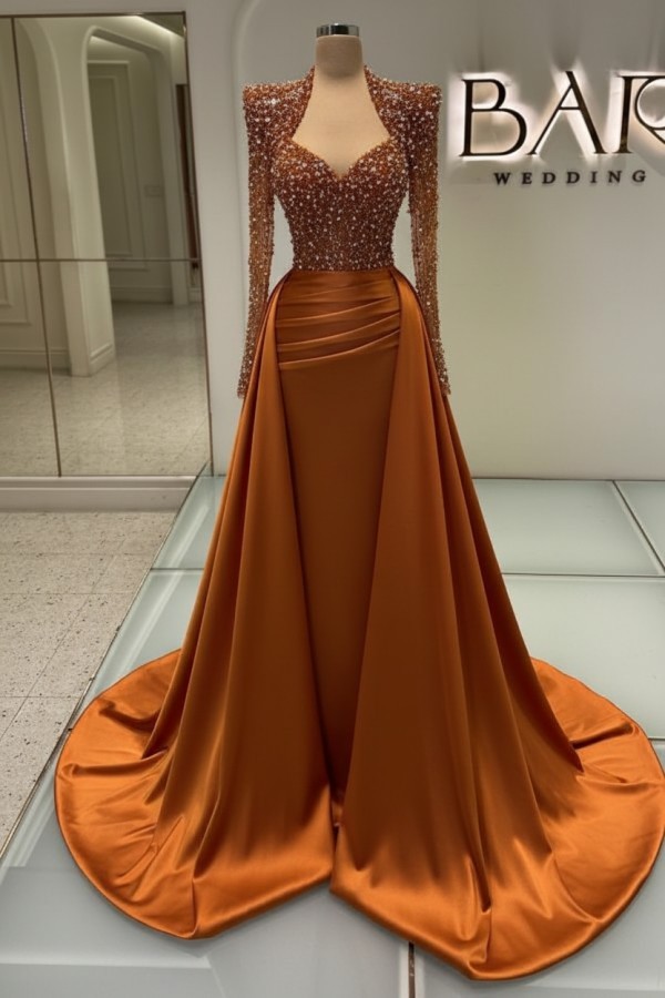 Weiße Abendkleider Mit Ärmel | Abiballkleider Lang Mit Glitzer