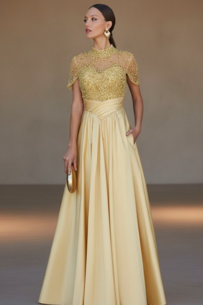 Elegante Abendkleider Lang Dunkel Grün Ballkleider Glitzer Online