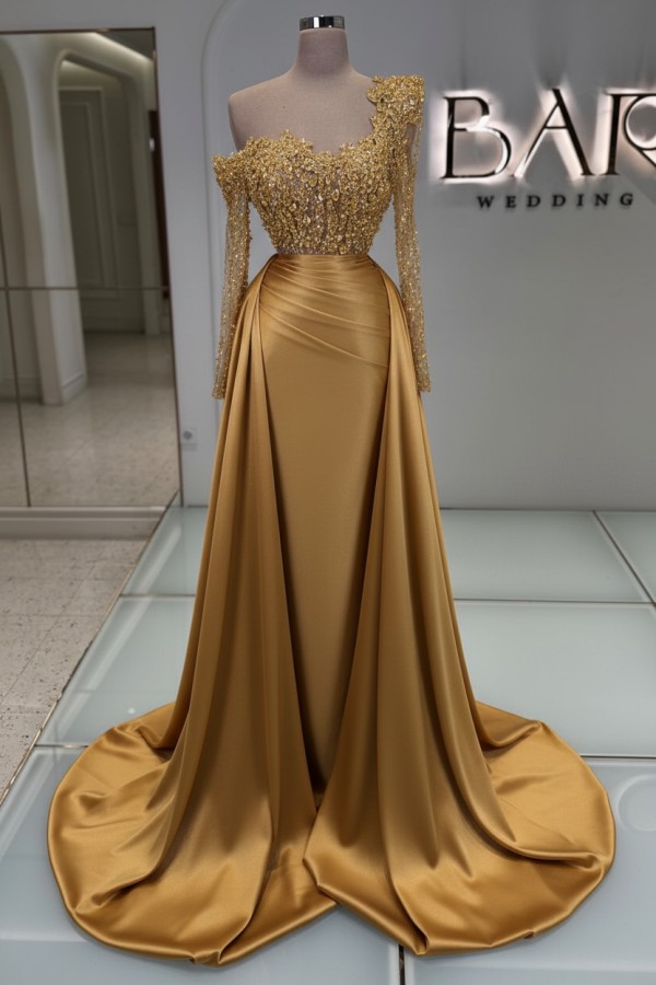 Luxus Abendkleider Lang Glitzer Ballkleider Abiballkleider Mit Ärmel