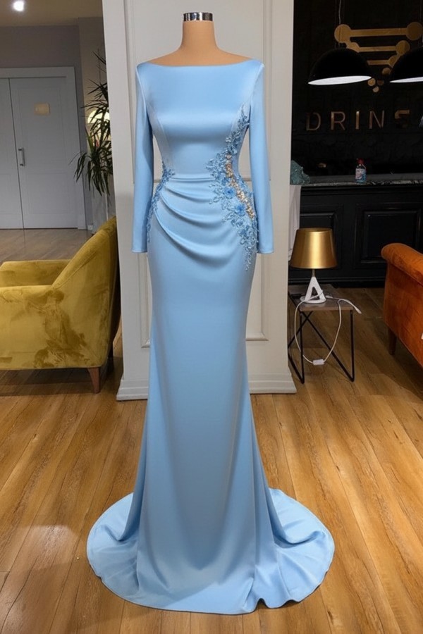 Elegante Abendkleider Lang Weiße Mit Ärmel Ballkleider Glitzer