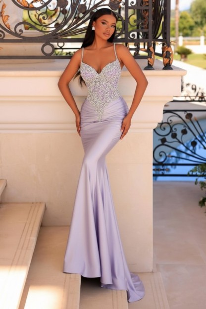 Elegante Abendkleider Grün | Abiballkleider mit Glitzer