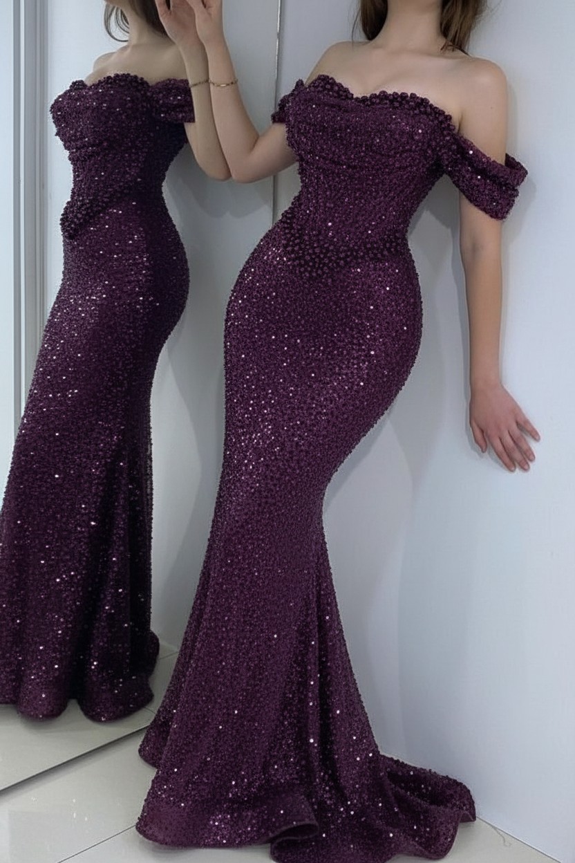 Elegante Abendkleider mit Glitzer | Abiballkeldier Schlict Online