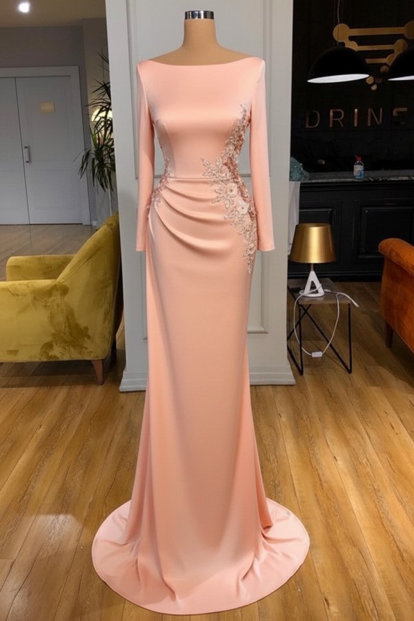 Elegante Abendkleider Lang Weiße Mit Ärmel Ballkleider Glitzer