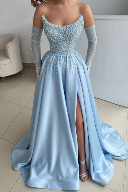 Seladongrüne Ballkleider Lang Glitzer Abendkleider Abiballkleider Günstig