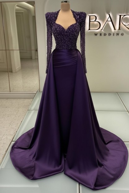 Weiße Abendkleider Mit Ärmel | Abiballkleider Lang Mit Glitzer