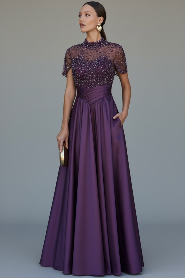 Elegante Abendkleider Lang Dunkel Grün Ballkleider Glitzer Online