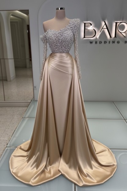 Luxus Abendkleider Lang Glitzer Ballkleider Abiballkleider Mit Ärmel