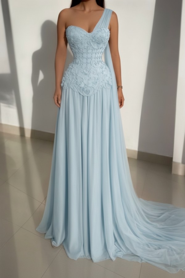 Schöne Abendkleider Lang Rosa Ballkleider mit Spitze