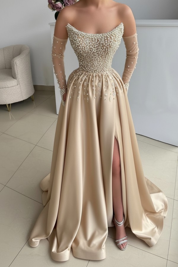 Seladongrüne Ballkleider Lang Glitzer Abendkleider Abiballkleider Günstig