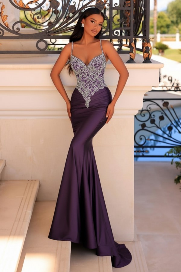 Elegante Abendkleider Grün | Abiballkleider mit Glitzer