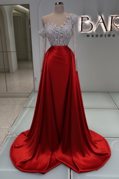 Luxus Abendkleider Lang Glitzer Ballkleider Abiballkleider Mit Ärmel