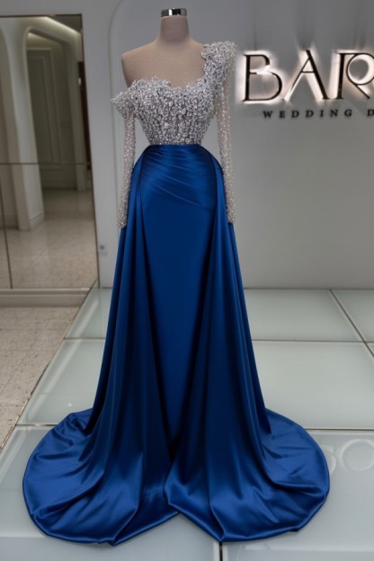 Luxus Abendkleider Lang Glitzer Ballkleider Abiballkleider Mit Ärmel