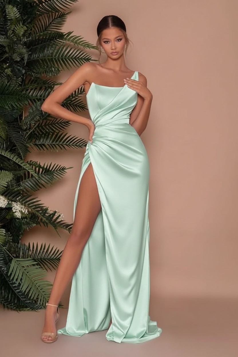 Heller Blaue Abendkleider Lang Günstig | Schlichtes Abiballkleid