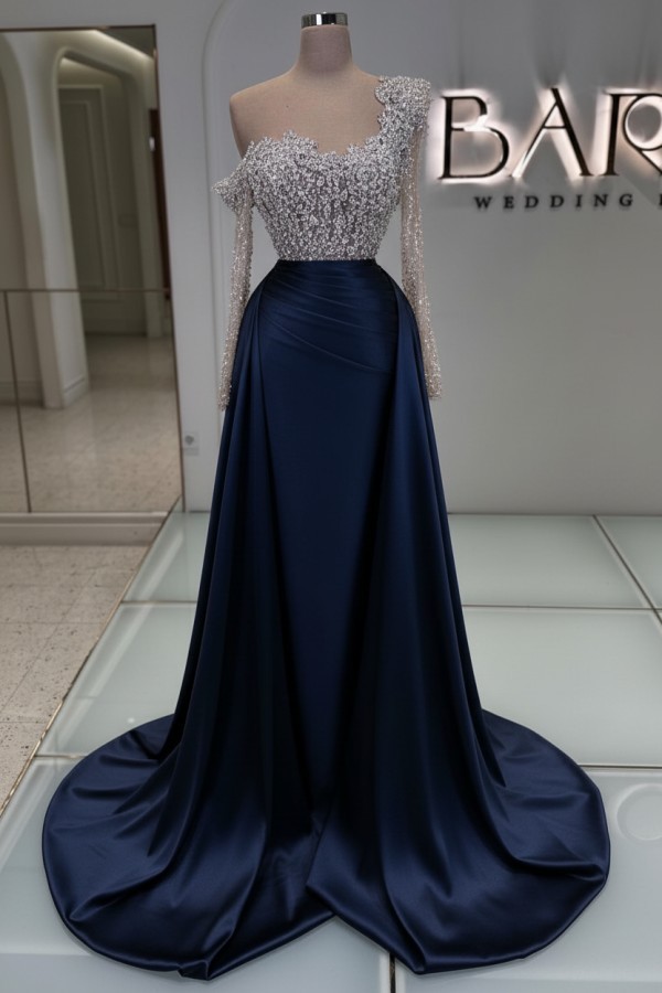 Luxus Abendkleider Lang Glitzer Ballkleider Abiballkleider Mit Ärmel