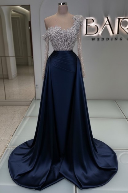 Luxus Abendkleider Lang Glitzer Ballkleider Abiballkleider Mit Ärmel