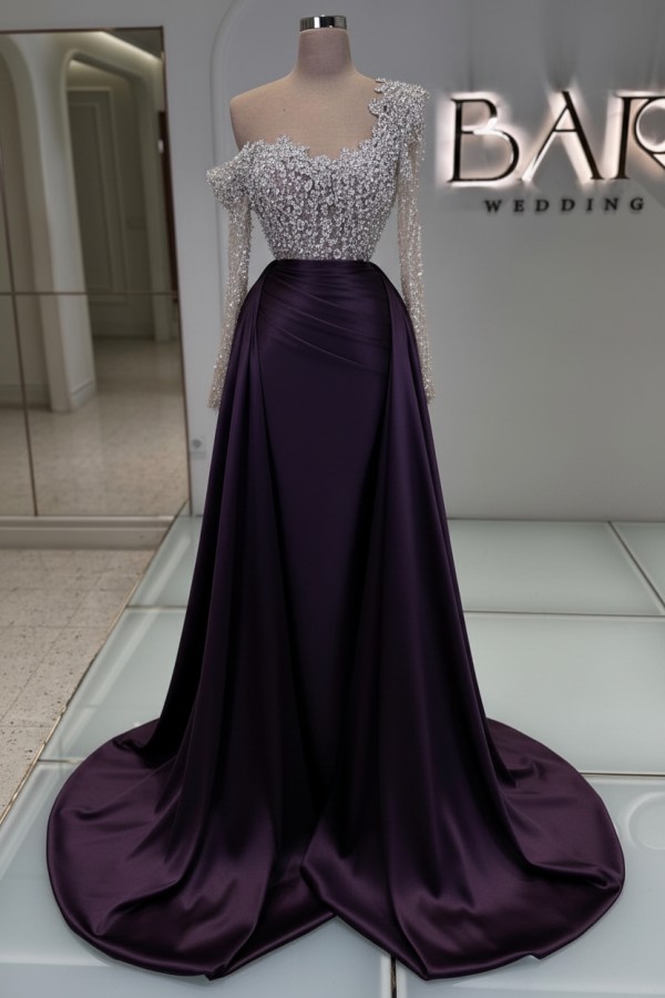 Luxus Abendkleider Lang Glitzer Ballkleider Abiballkleider Mit Ärmel