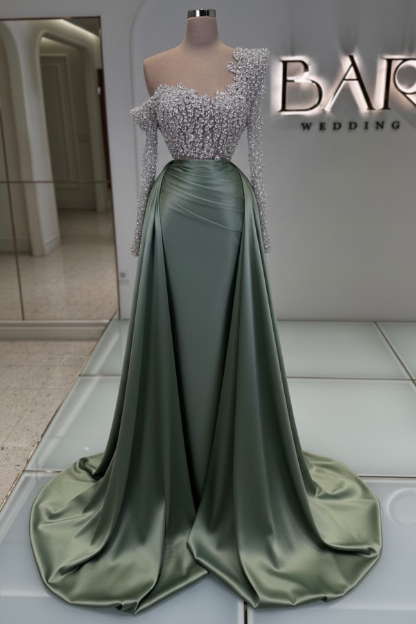 Luxus Abendkleider Lang Glitzer Ballkleider Abiballkleider Mit Ärmel