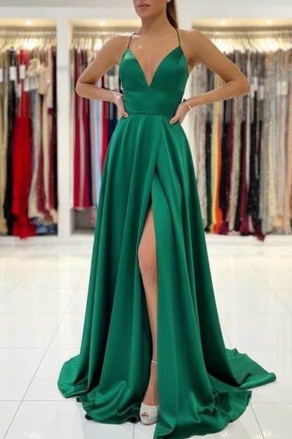 Schlichtes Abendkleid König Blau | Abiballkleider Lang Günstig