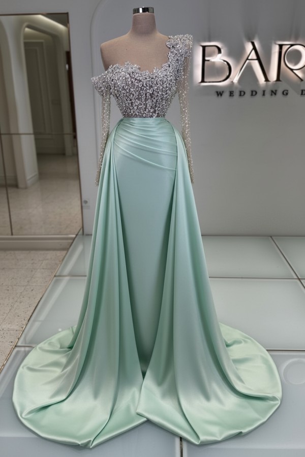 Luxus Abendkleider Lang Glitzer Ballkleider Abiballkleider Mit Ärmel