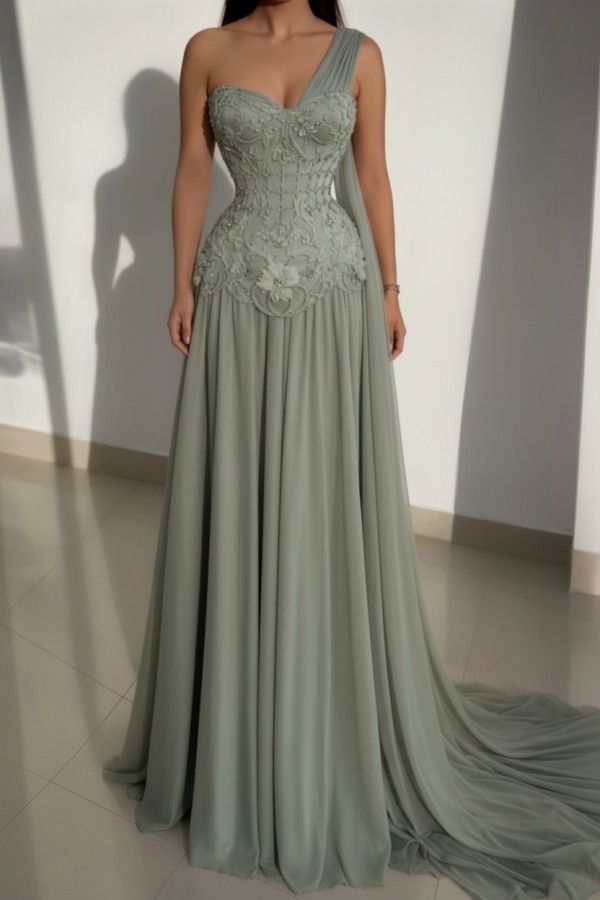 Schöne Abendkleider Lang Rosa Ballkleider mit Spitze