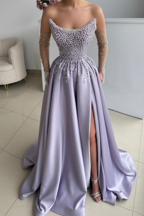 Seladongrüne Ballkleider Lang Glitzer Abendkleider Abiballkleider Günstig