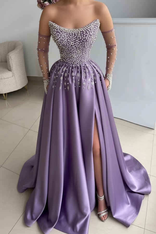 Seladongrüne Ballkleider Lang Glitzer Abendkleider Abiballkleider Günstig