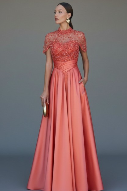 Elegante Abendkleider Lang Dunkel Grün Ballkleider Glitzer Online