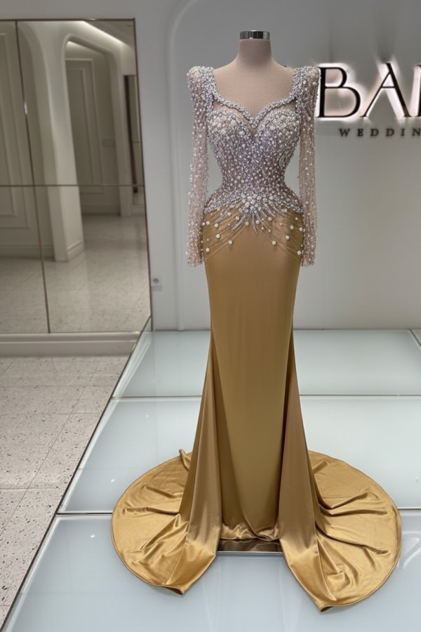 Schönes Abendkleid Lang Schwarz Abiballkleider Ballkleider mit Glitzer