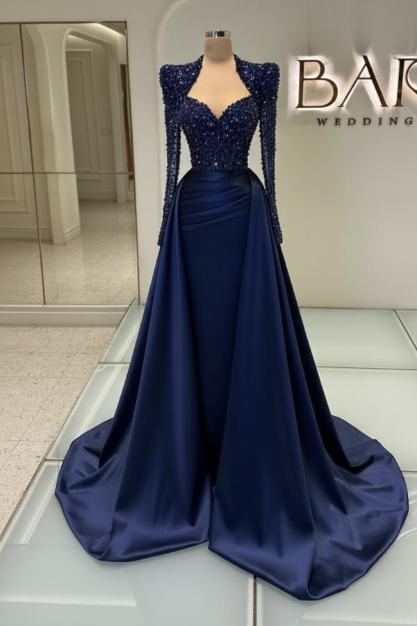 Weiße Abendkleider Mit Ärmel | Abiballkleider Lang Mit Glitzer