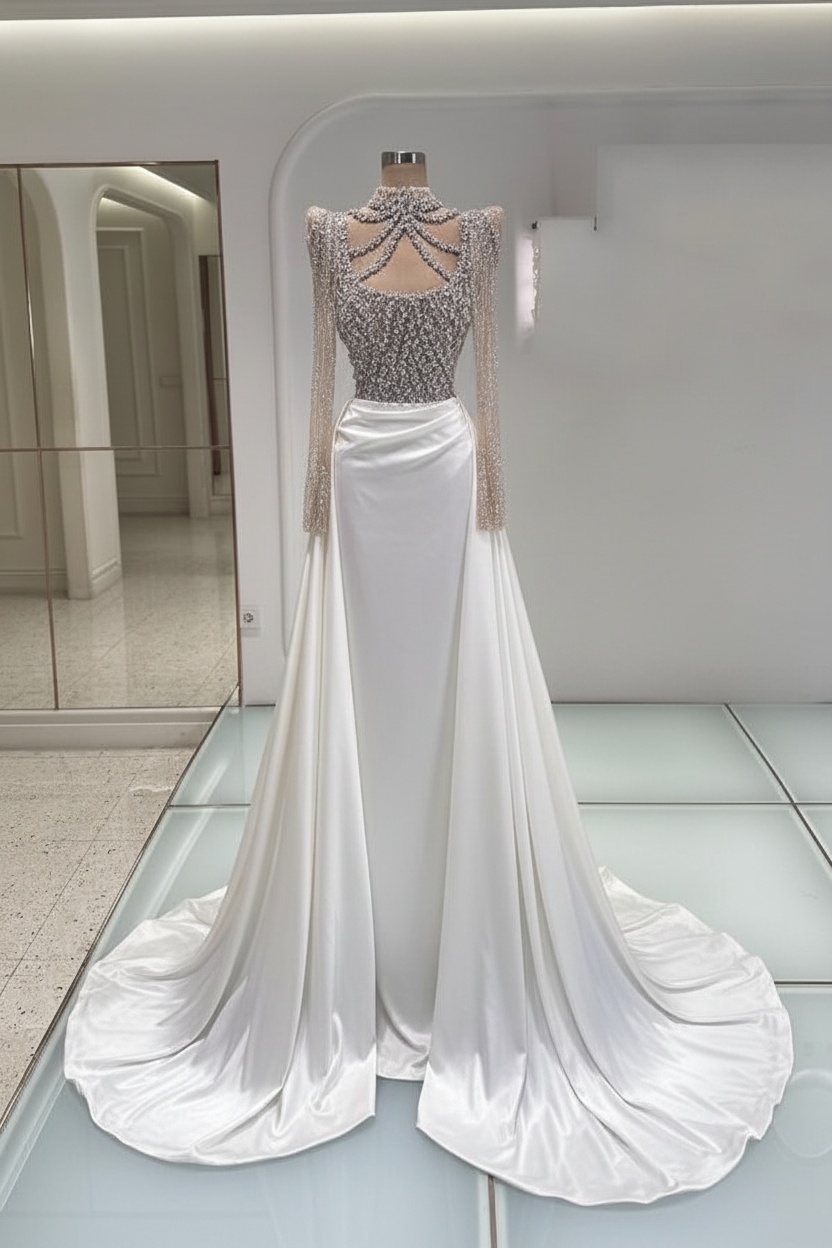 Schwarzes Abendkleid Lang Mit Ärmel Ballkleider Abiballkleider Online