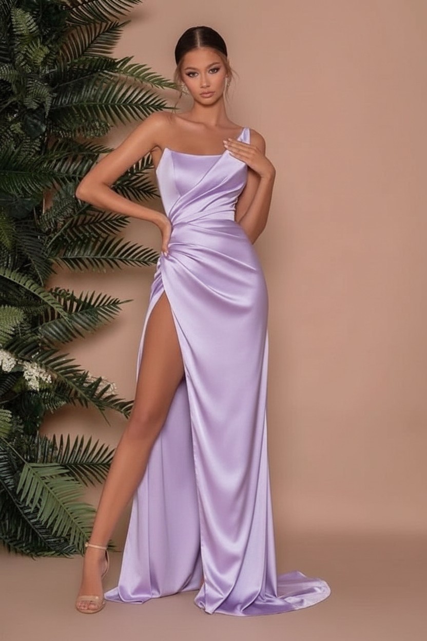 Heller Blaue Abendkleider Lang Günstig | Schlichtes Abiballkleid