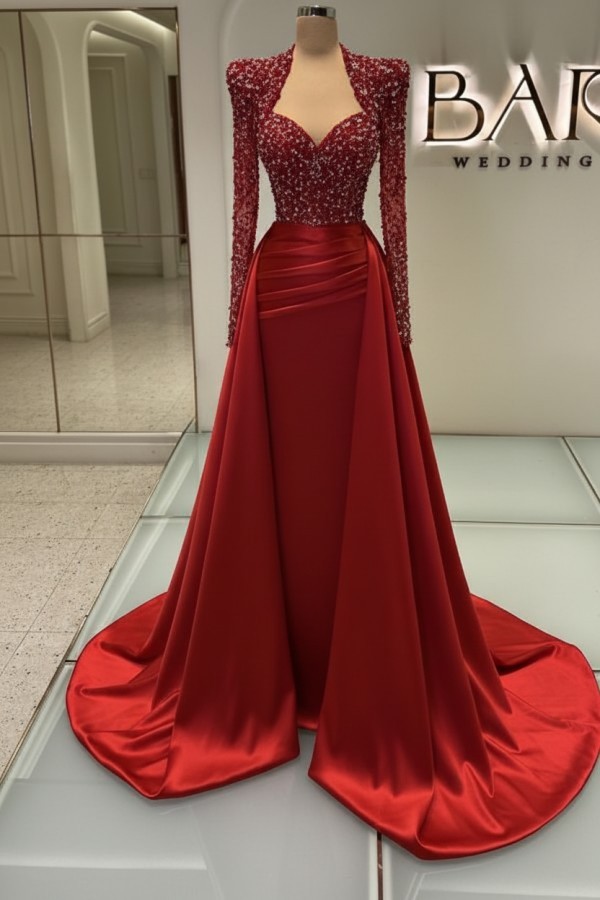 Weiße Abendkleider Mit Ärmel | Abiballkleider Lang Mit Glitzer