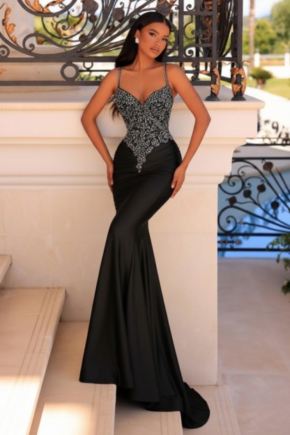 Elegante Abendkleider Grün | Abiballkleider mit Glitzer