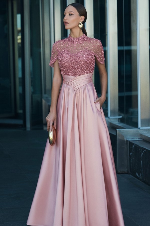 Elegante Abendkleider Lang Dunkel Grün Ballkleider Glitzer Online