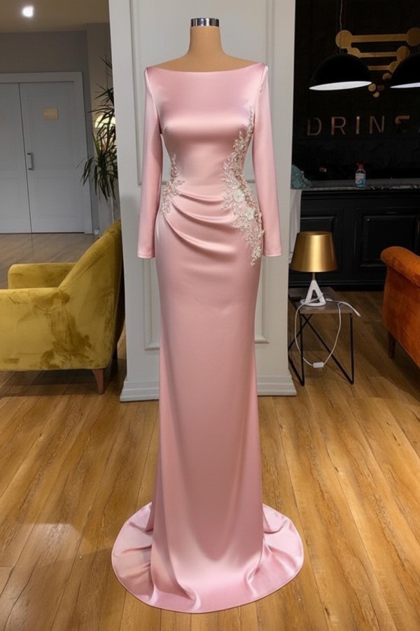 Elegante Abendkleider Lang Weiße Mit Ärmel Ballkleider Glitzer