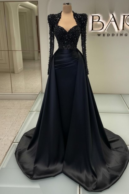 Weiße Abendkleider Mit Ärmel | Abiballkleider Lang Mit Glitzer