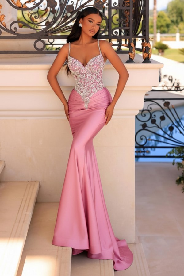 Elegante Abendkleider Grün | Abiballkleider mit Glitzer